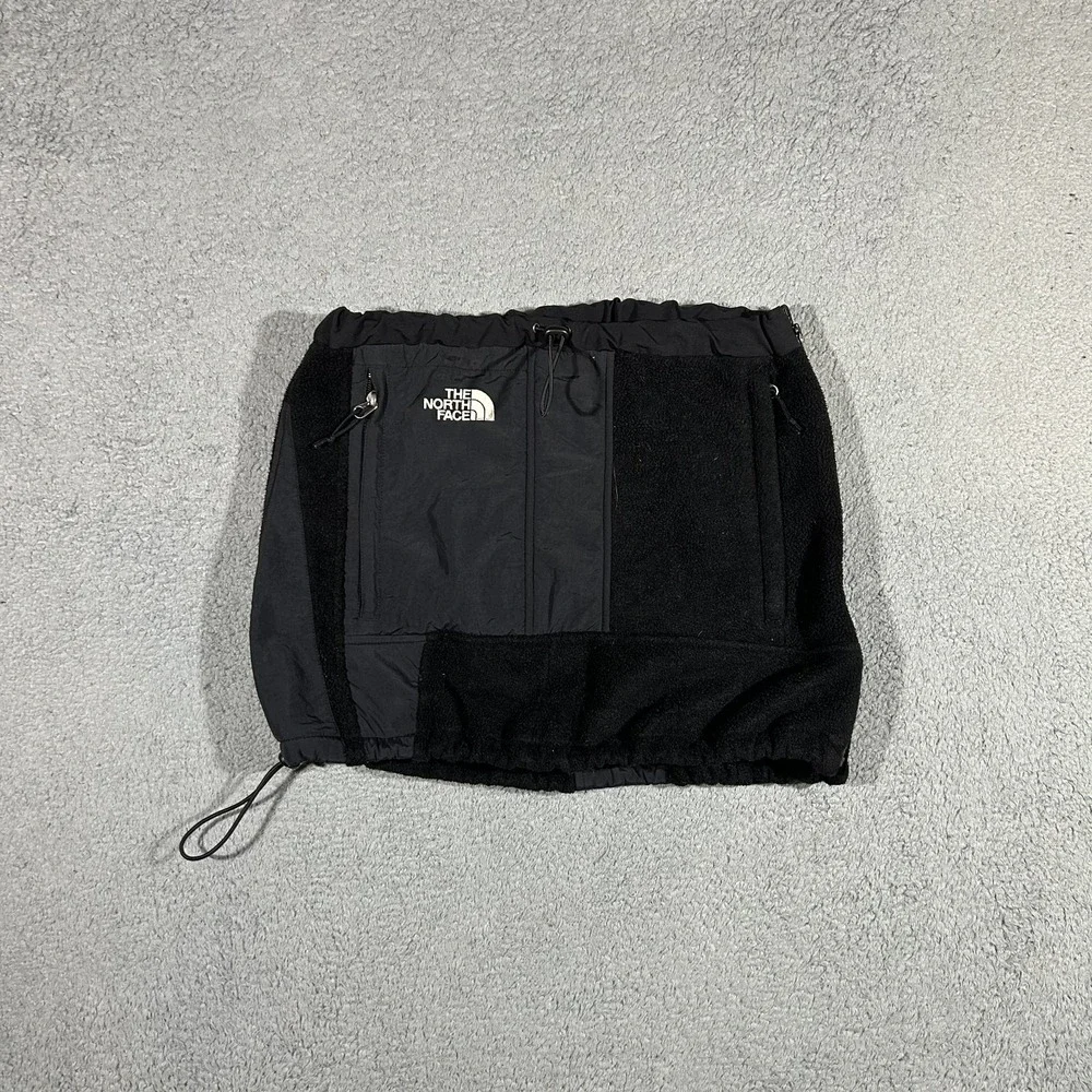 Frankie Collective Rework North Face Black Fleece Skirt  Women's Medium #3615